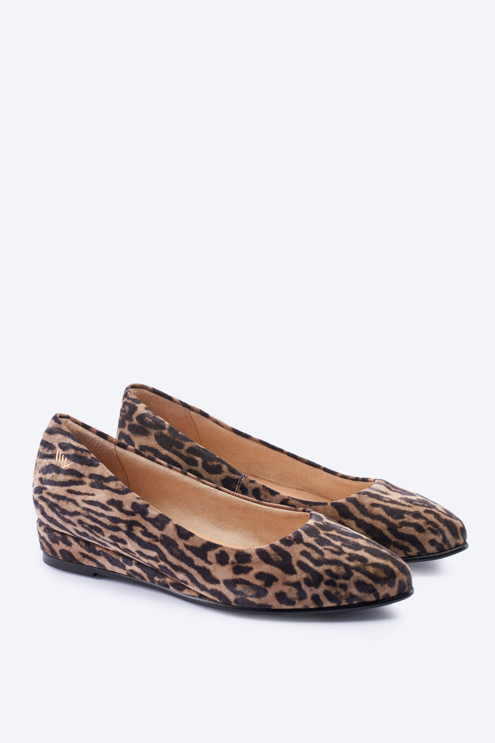 Roma Animal Print Suede Slip On Women Flats