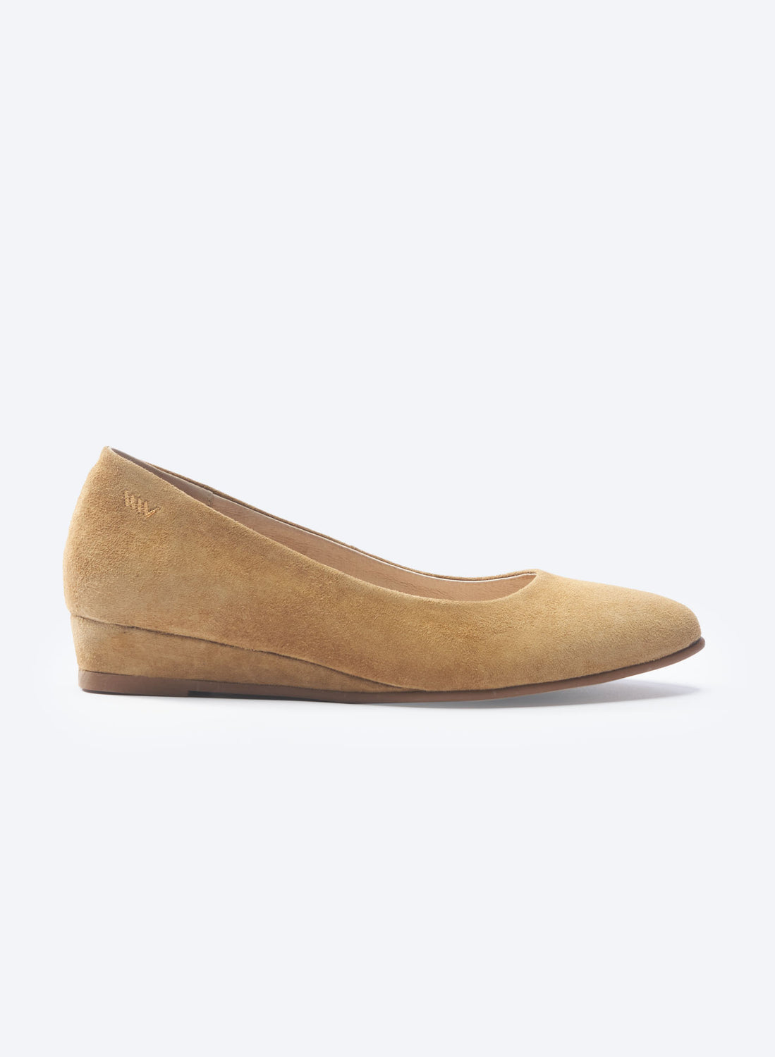 Roma Camel Suede Slip On Women Flat