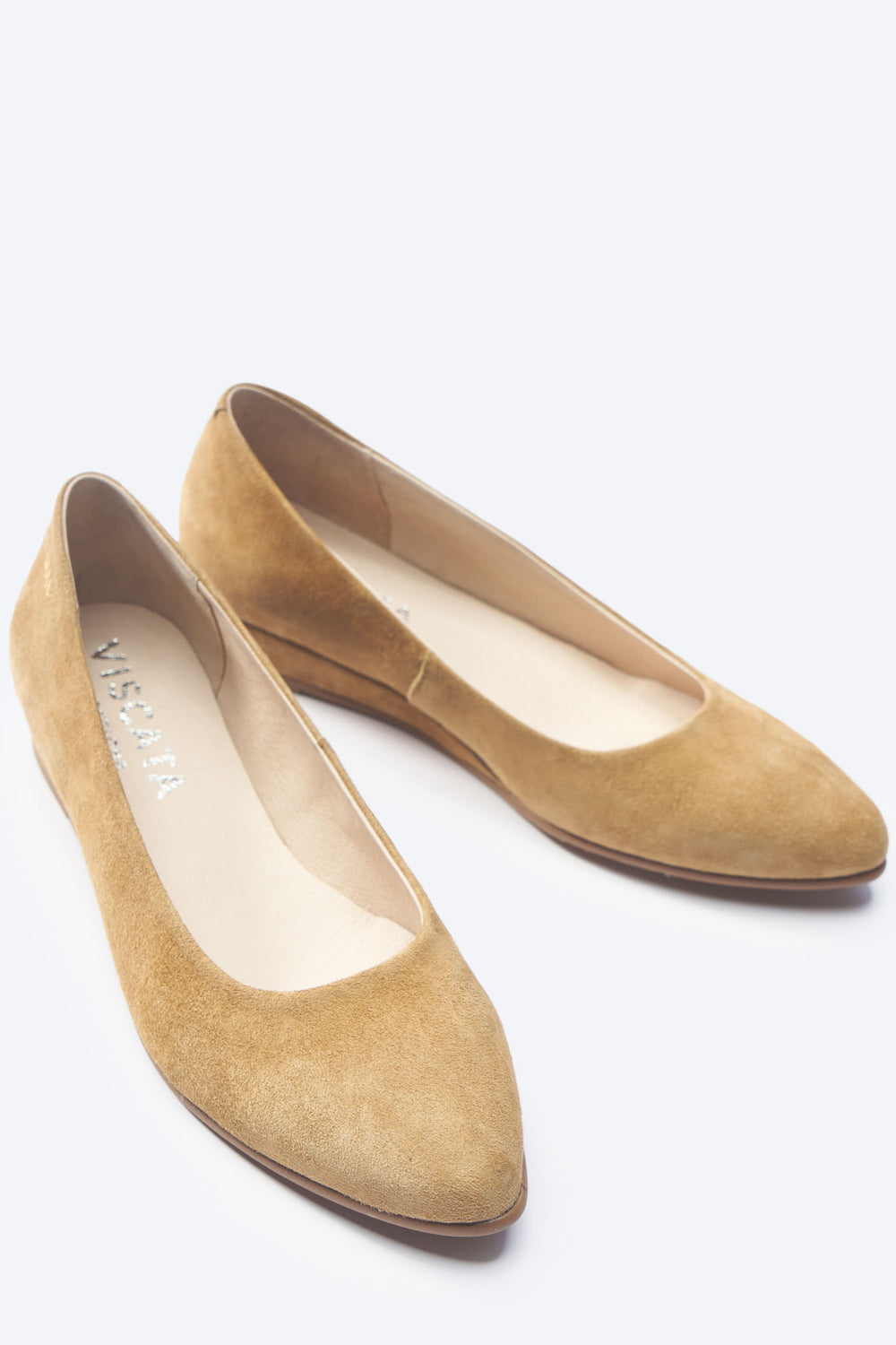 Roma Camel Suede Slip On Women Flat Shoes