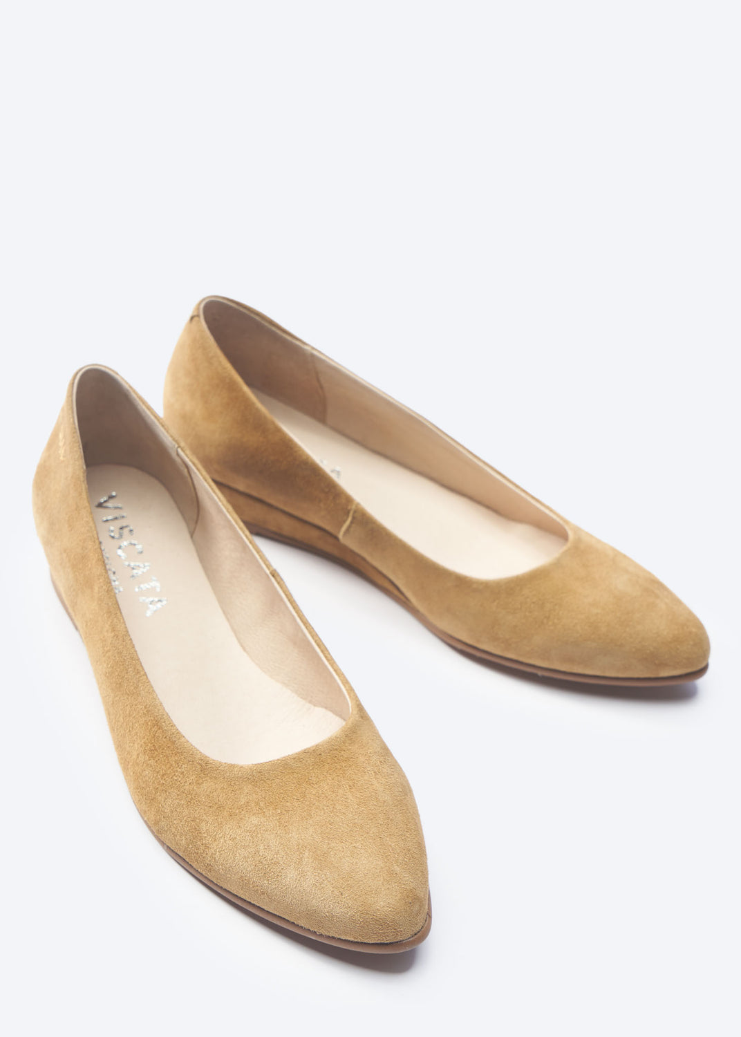 Roma Camel Suede Slip On Women Flat Shoes