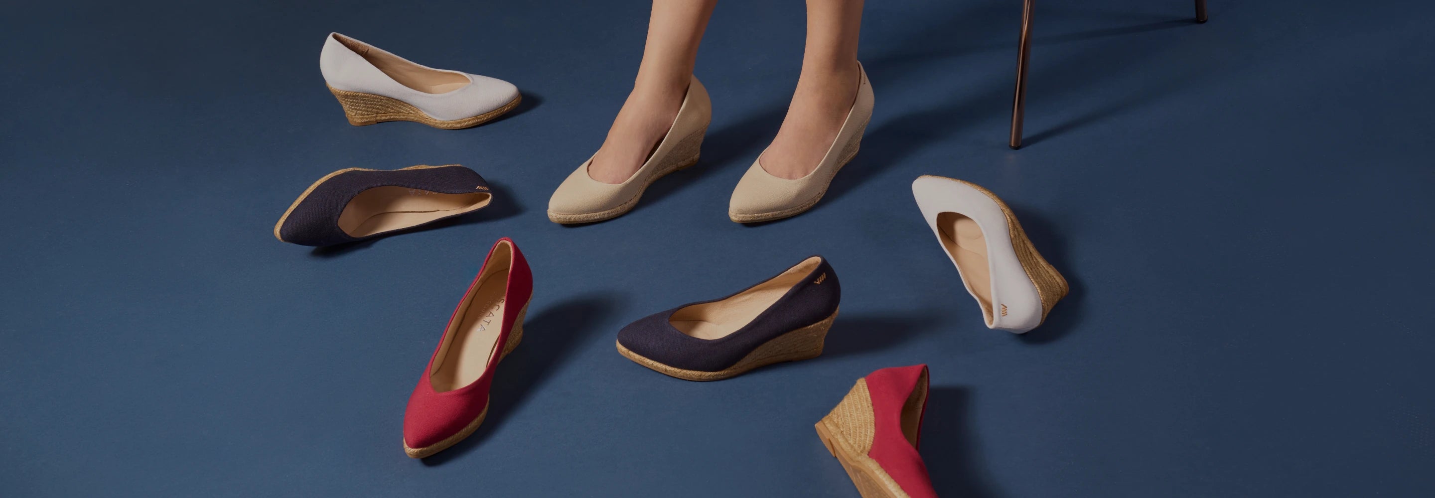 Roses Medium Wedge Handmade Espadrilles – Viscata