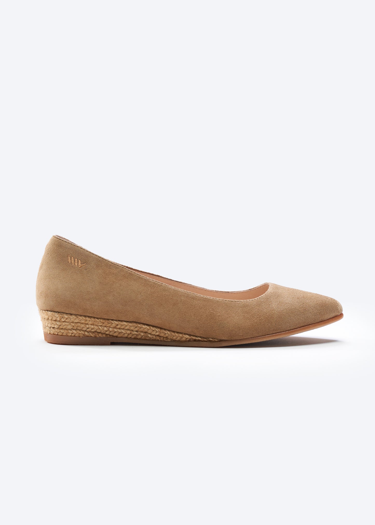 Rubina Camel Suede Slip On Women Espadrille Flat