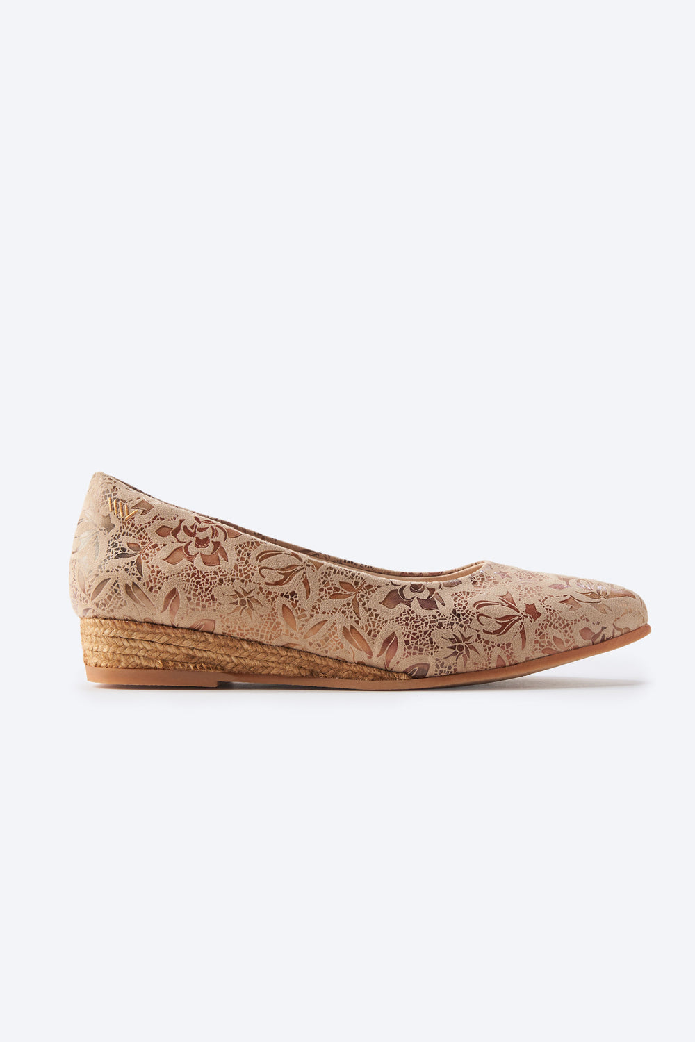 Rubina Limited Edition Floral Jacquard Print Slip On Women Pointed Closed Toe Espadrille Flats