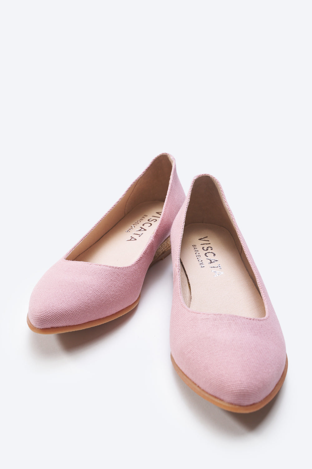 Rubina Limited Edition Pink Canvas Slip On Women Closed Toe Espadrille Flats