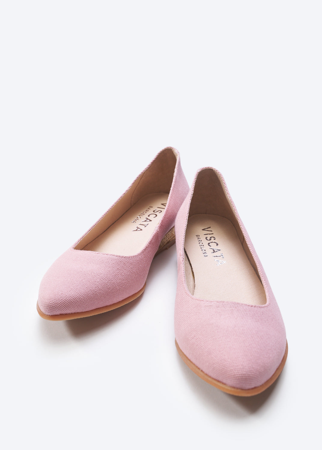 Rubina Limited Edition Pink Canvas Slip On Women Closed Toe Espadrille Flats