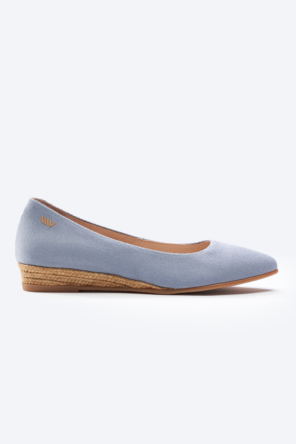 Rubina Limited Edition Sky Blue Canvas Slip On Women Espadrille Flat