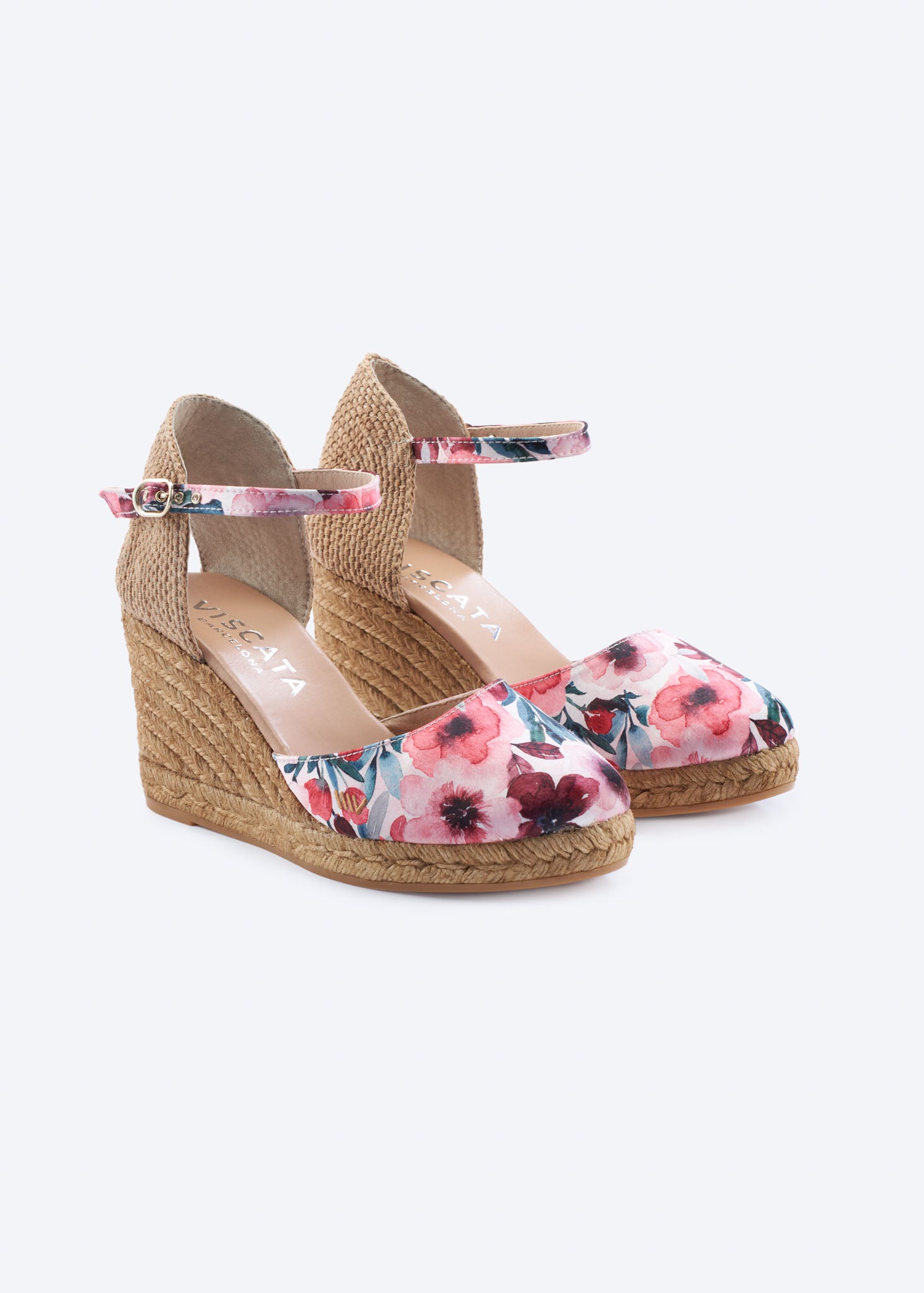 Satuna Premium Fabrics Canvas Espadrille Wedges