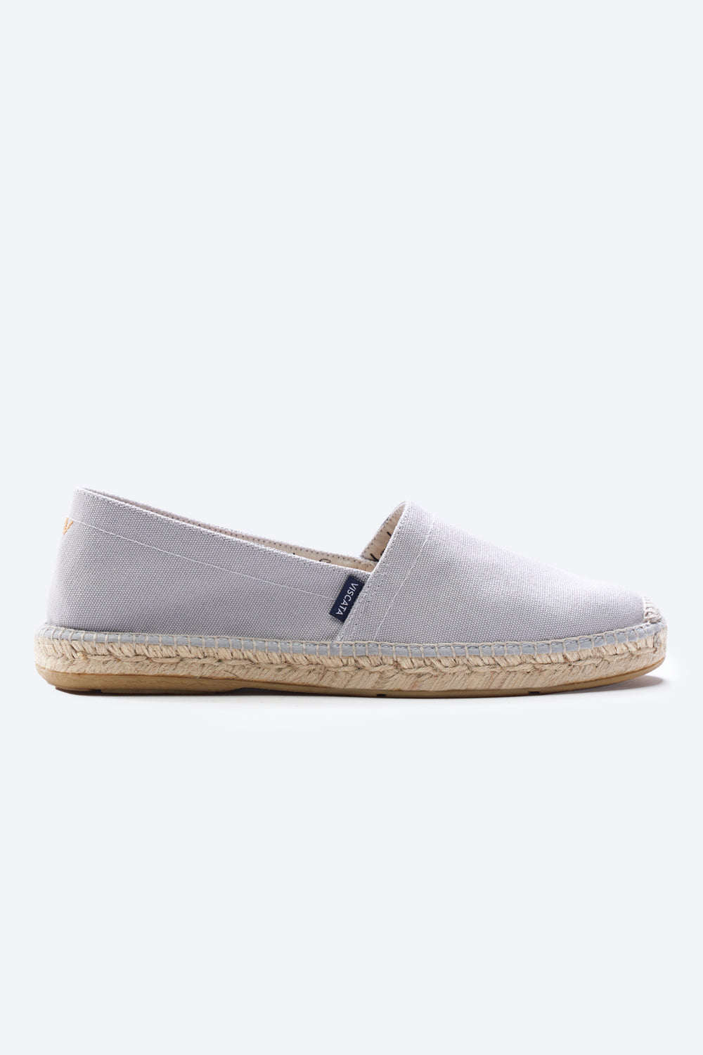 Sitges Ash Grey Canvas Slip On Men Espadrille