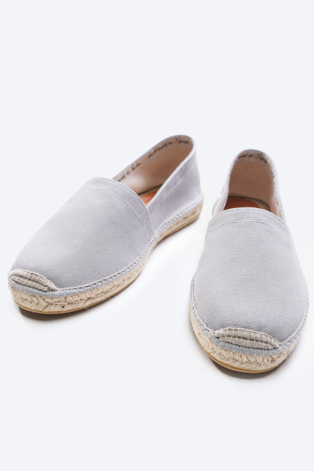 Sitges Ash Grey Canvas Slip On Men Espadrilles