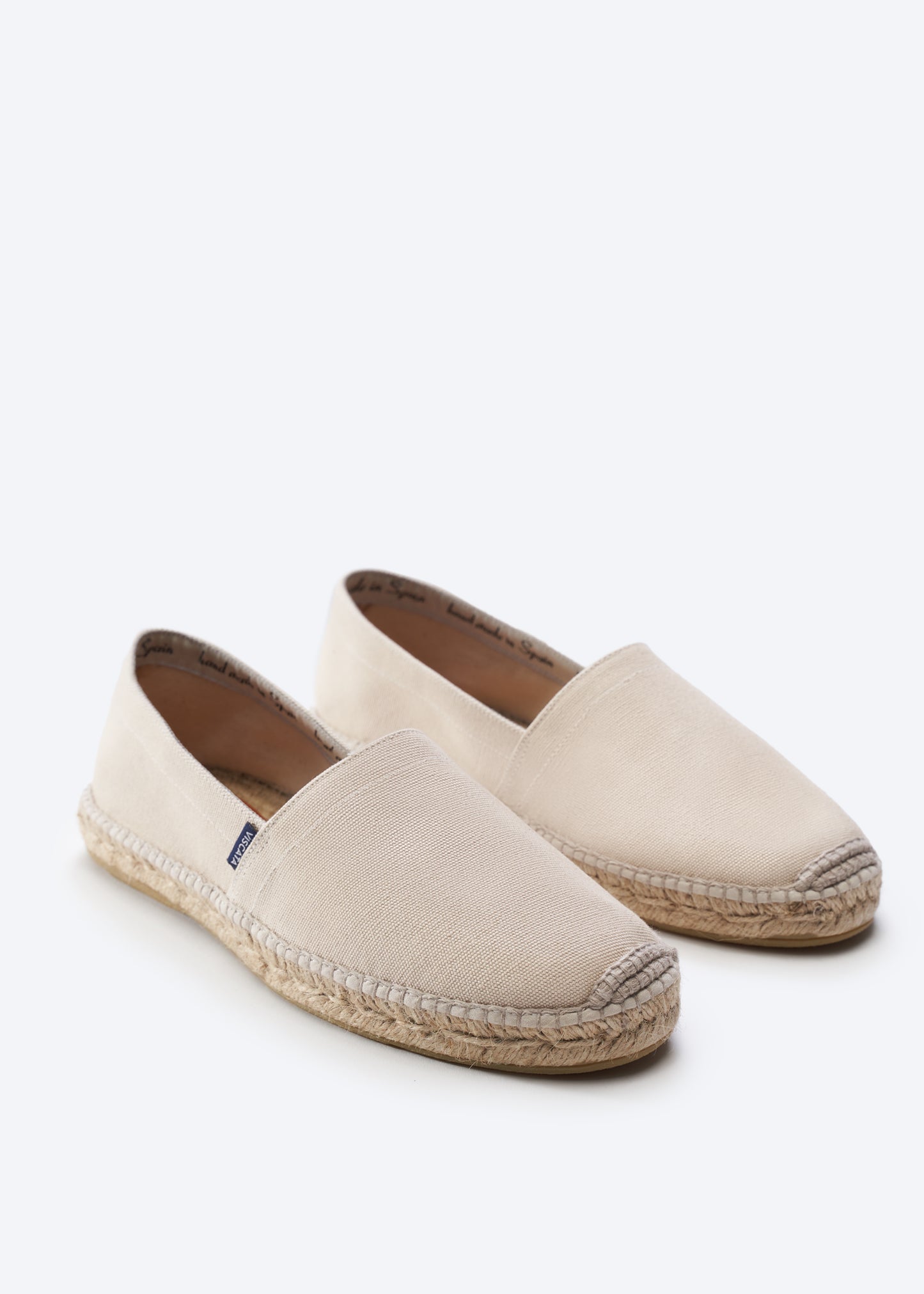 Sitges Beige Canvas Slip On Men Espadrilles