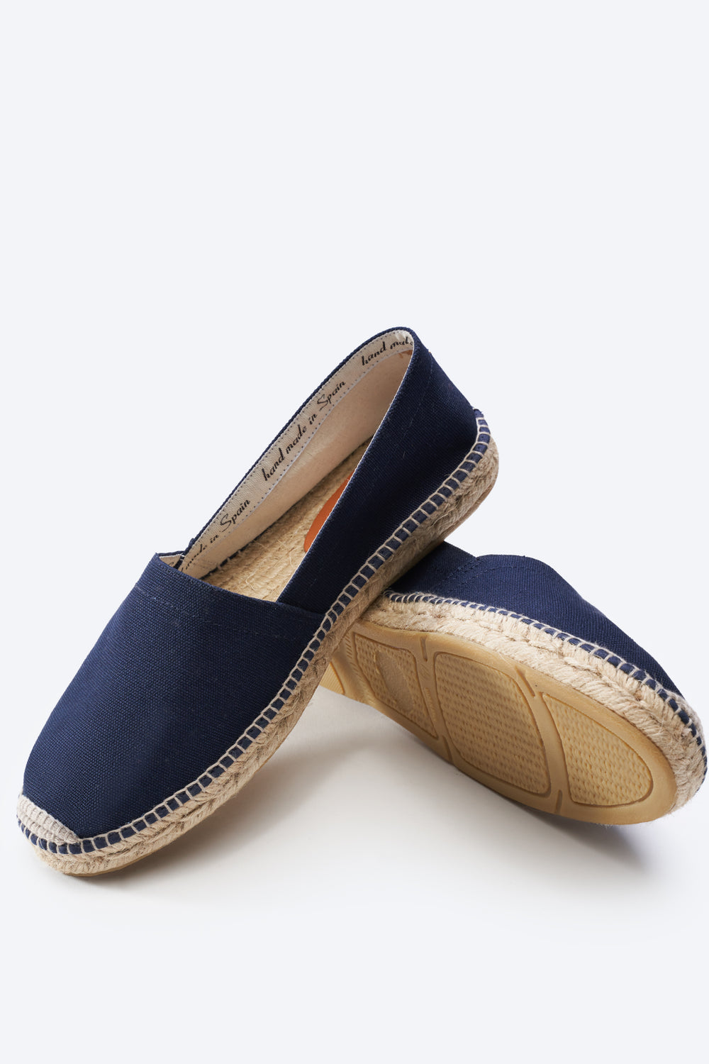 Sitges Navy Blue Canvas Slip On Men Espadrilles