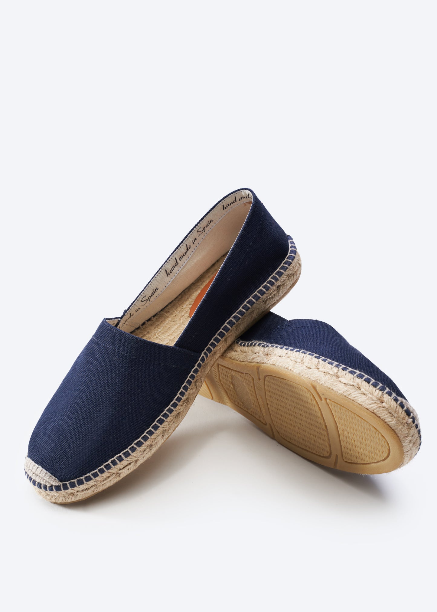 Sitges Navy Blue Canvas Slip On Men Espadrilles