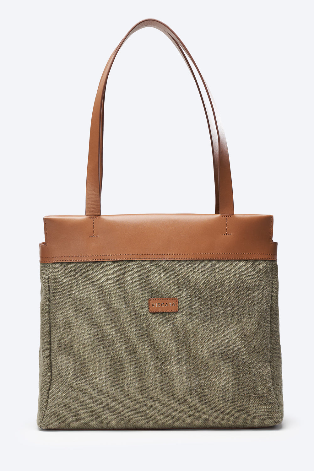 Tropez Olive Women Large Canvas Handbag