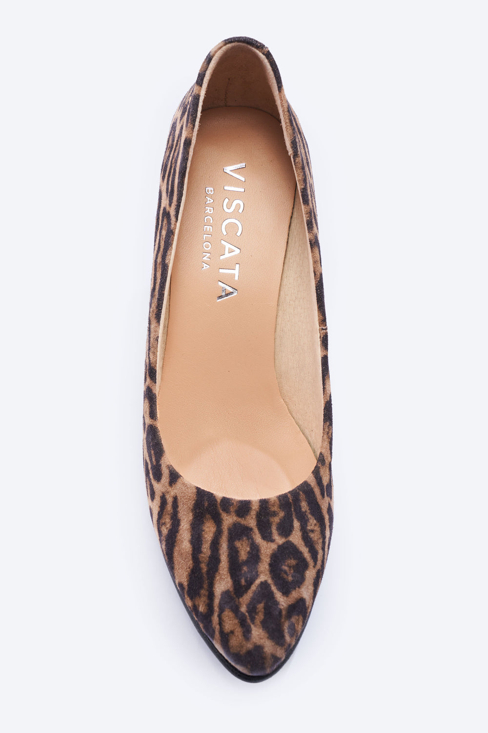 Verona Animal Print Suede Slip On Pointed Toe Women Wedge
