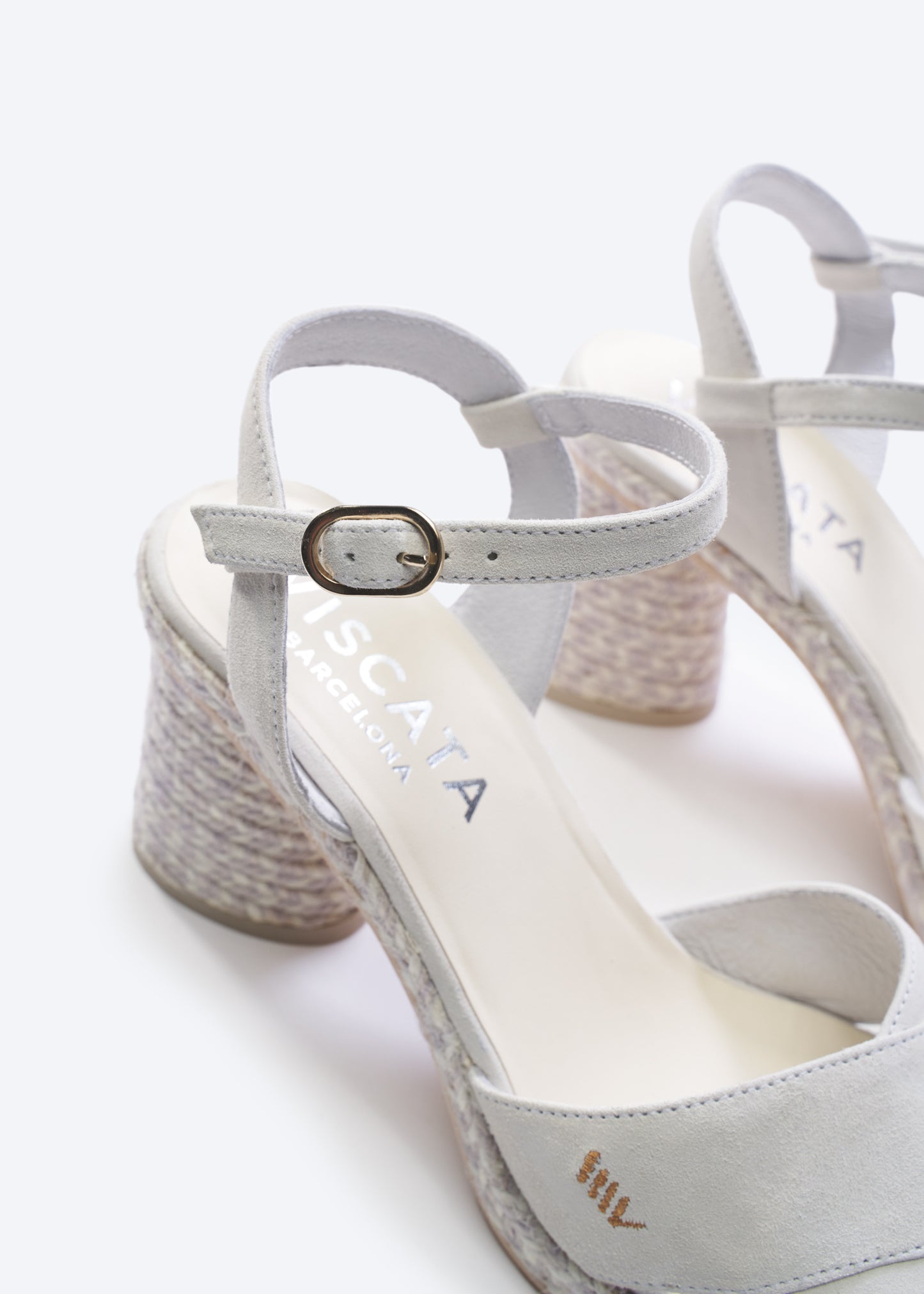Xelida Limited Edition Icory Suede Women Espadrille Sandal Heels Buckle Ankle Strap Detail