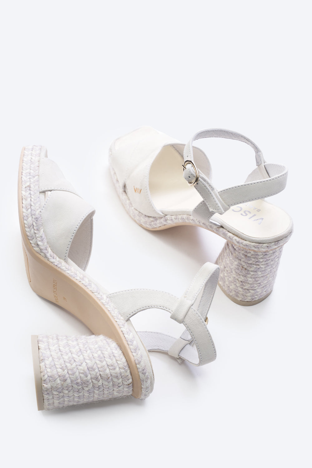 Xelida Limited Edition Icory Suede Ankle Strap Women Espadrille Sandal Block Heels