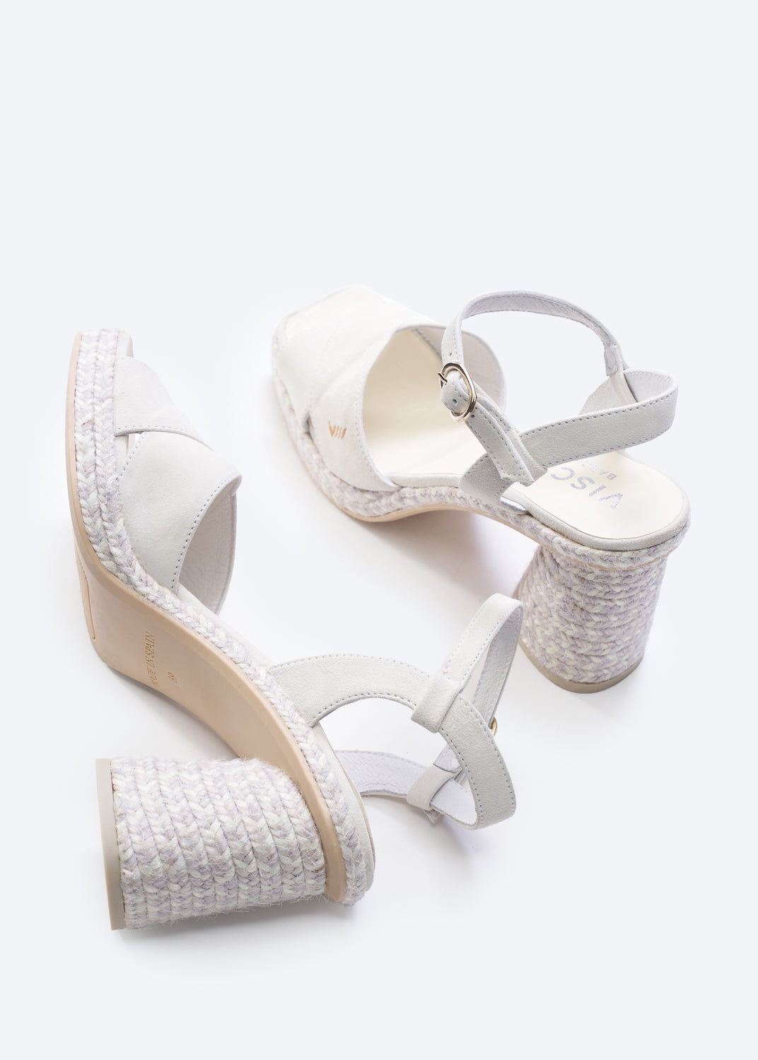Xelida Limited Edition Icory Suede Ankle Strap Women Espadrille Sandal Block Heels