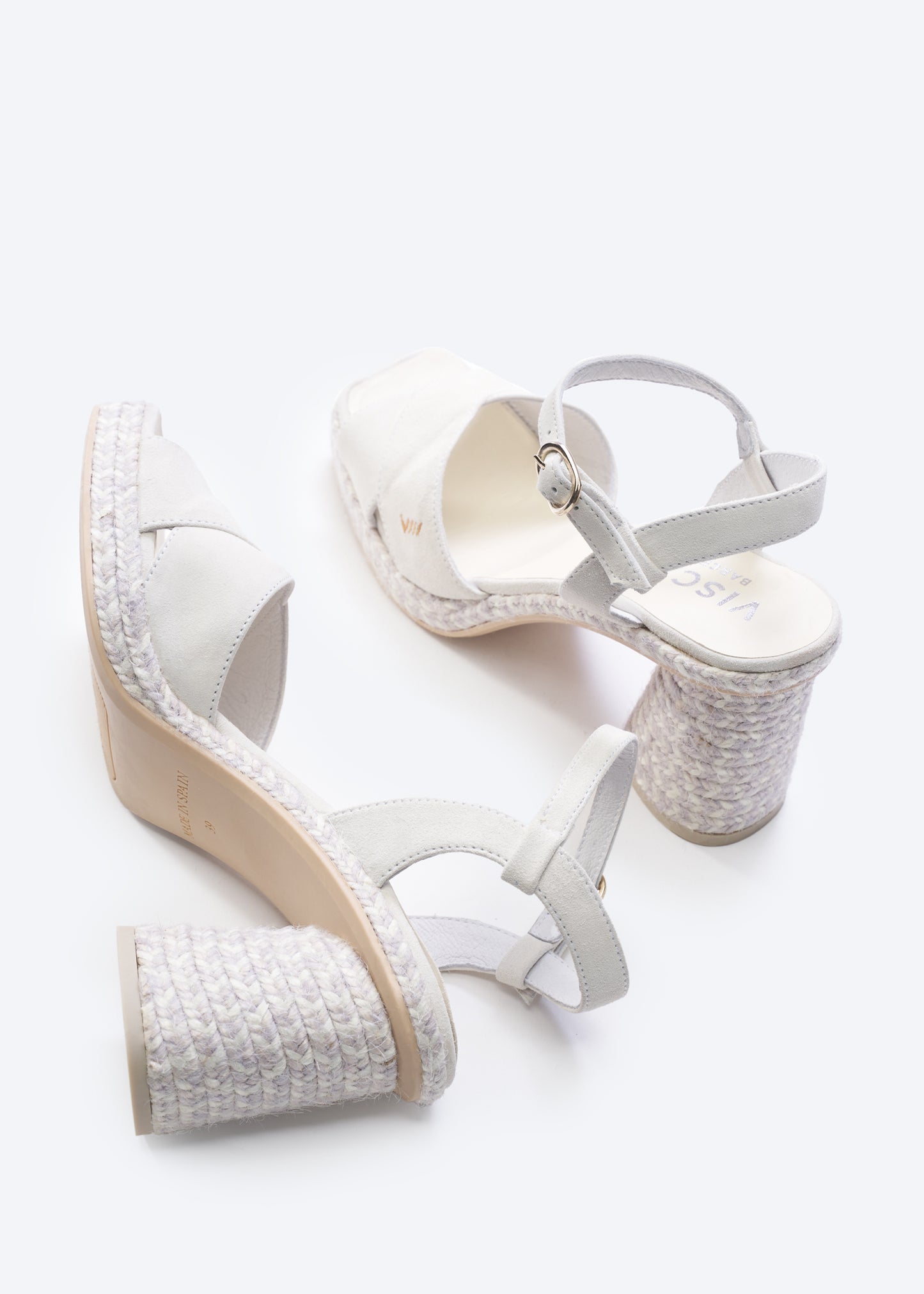 Xelida Limited Edition Icory Suede Ankle Strap Women Espadrille Sandal Block Heels