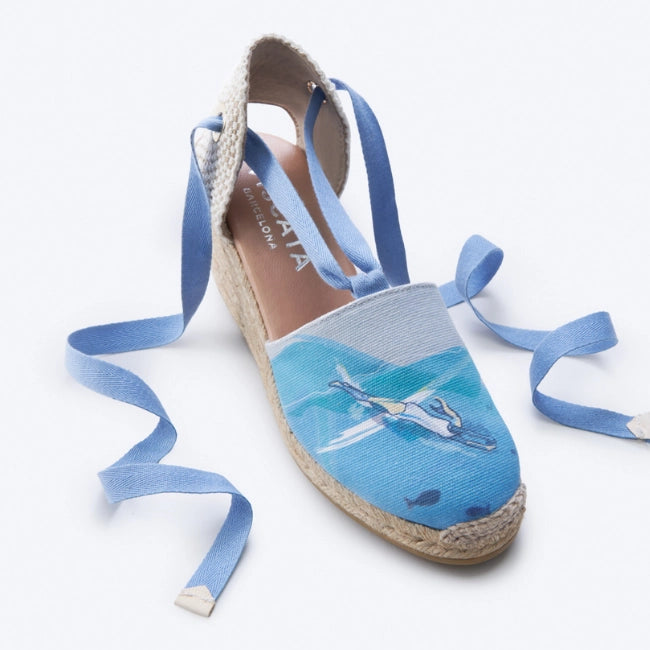 Escala Mediterranean Dreams The Diver lace up espadrilles