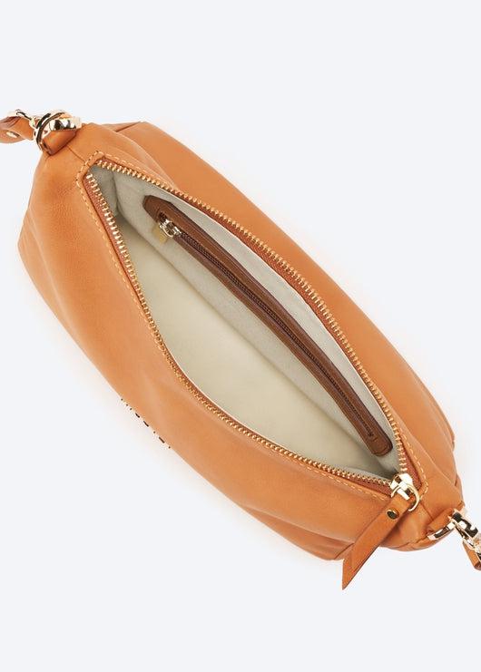 Nice Leather Crossed Body Handbag