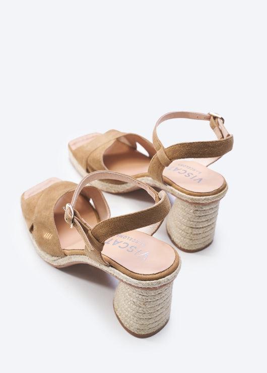 Xelida Suede Espadrille Sandal Heels