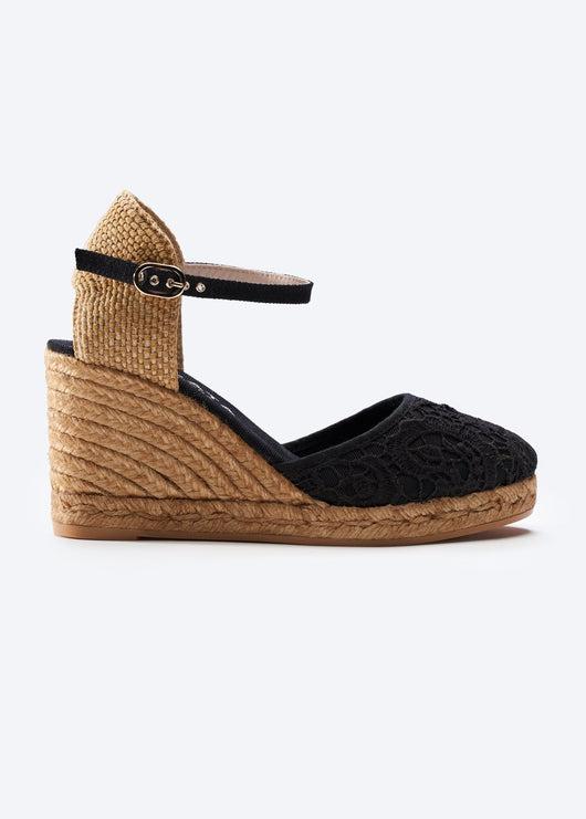 Satuna Crochet Espadrille Wedges