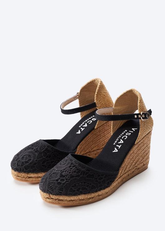 Satuna Crochet Espadrille Wedges