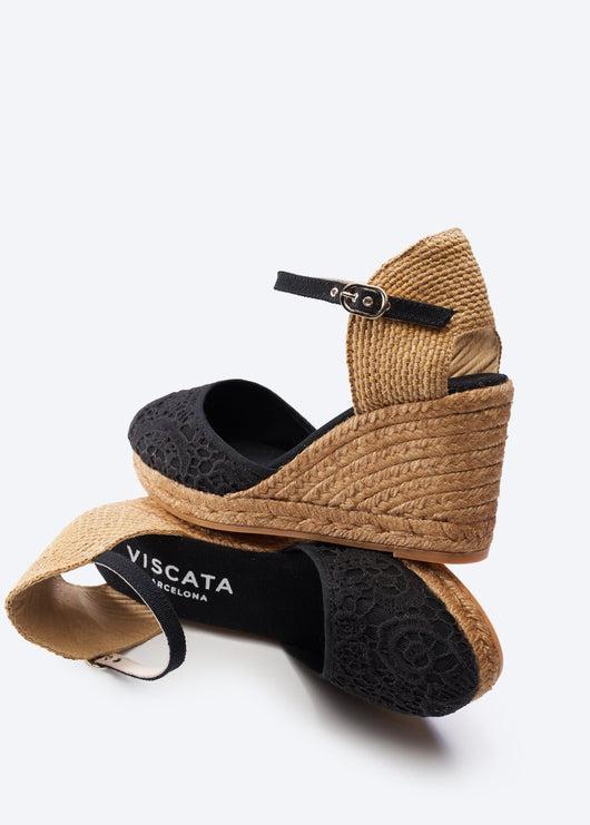 Satuna Crochet Espadrille Wedges