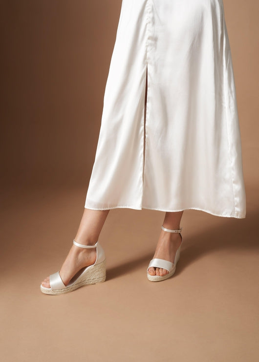 Salguer Silk Espadrille Sandal Wedges