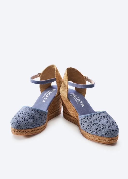 Satuna Crochet Espadrille Wedges