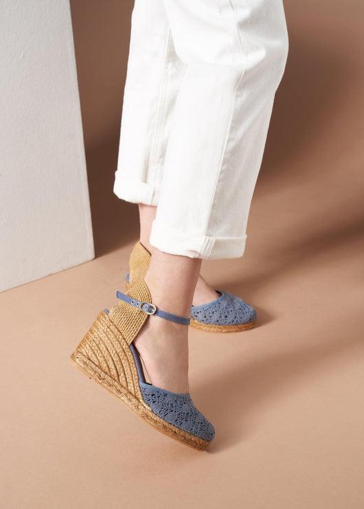 Satuna Crochet Espadrille Wedges