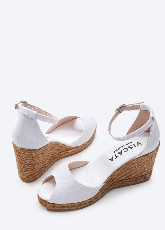 Aiguafreda Limited Edition Canvas Espadrille Sandal Wedges