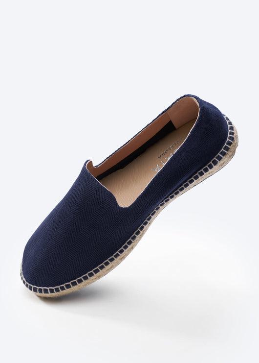 Portbou Canvas Men s Espadrilles Natural Jute Navy Blue 8