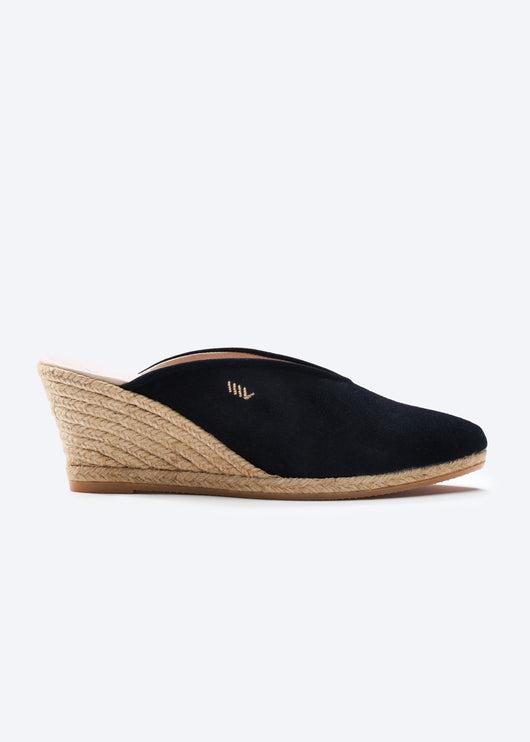 Truja Suede Wedge Mule