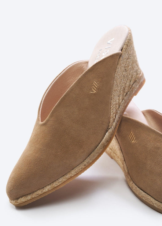 Truja Suede Wedge Mule