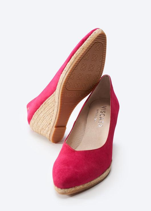 Roses Suede Wedges (V Cut) Limited Edition