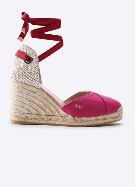 Fuchsia sales espadrille wedges