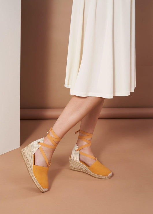 Escala Limited Edition Canvas Espadrille Wedges