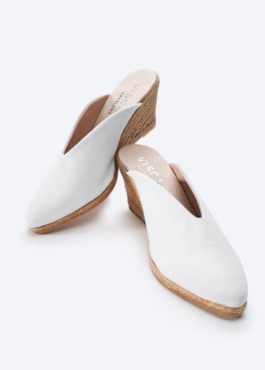 Truja Limited Edition Canvas Espadrille Mule Wedges