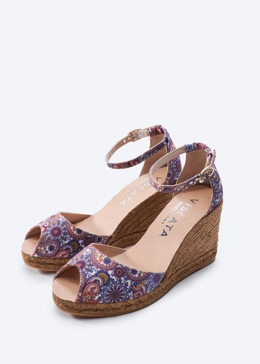 Aiguafreda Limited Edition Canvas Espadrille Sandal Wedges