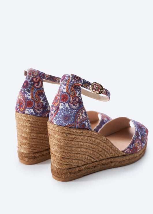 Aiguafreda Limited Edition Canvas Espadrille Sandal Wedges