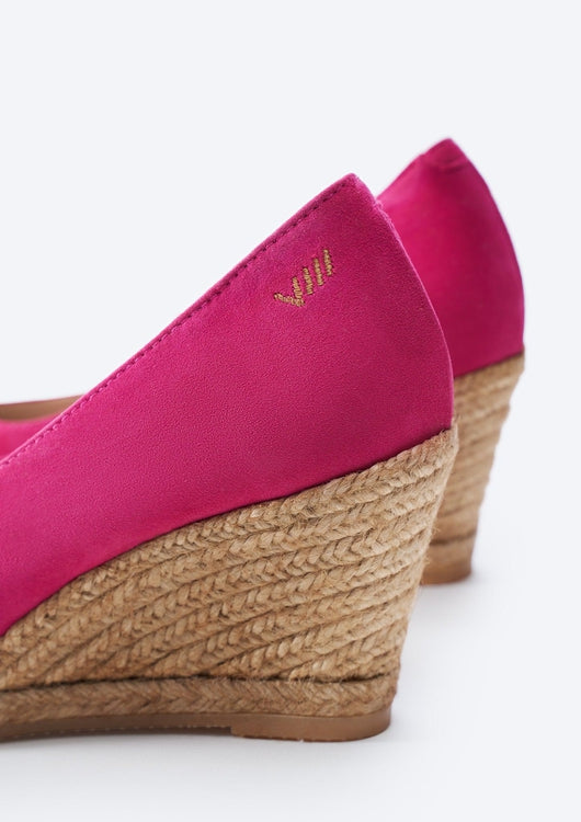 Roses Suede Wedges (V Cut) Limited Edition